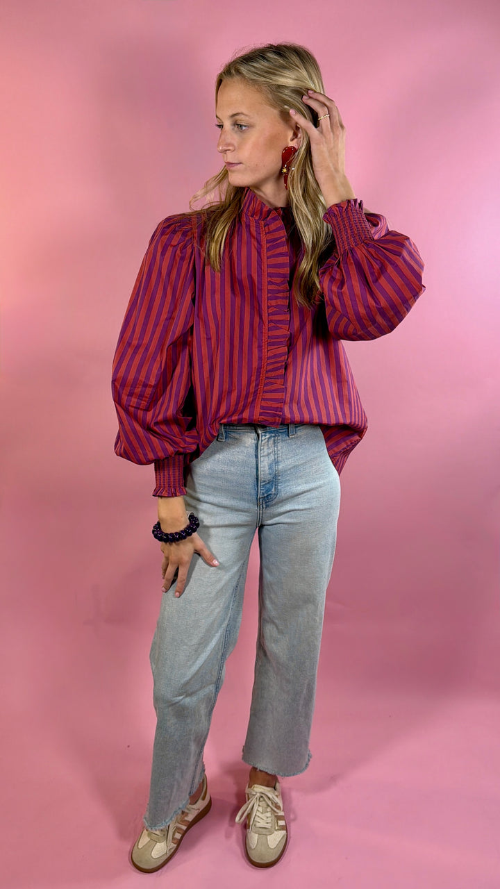 Rowan Stripe Blouse