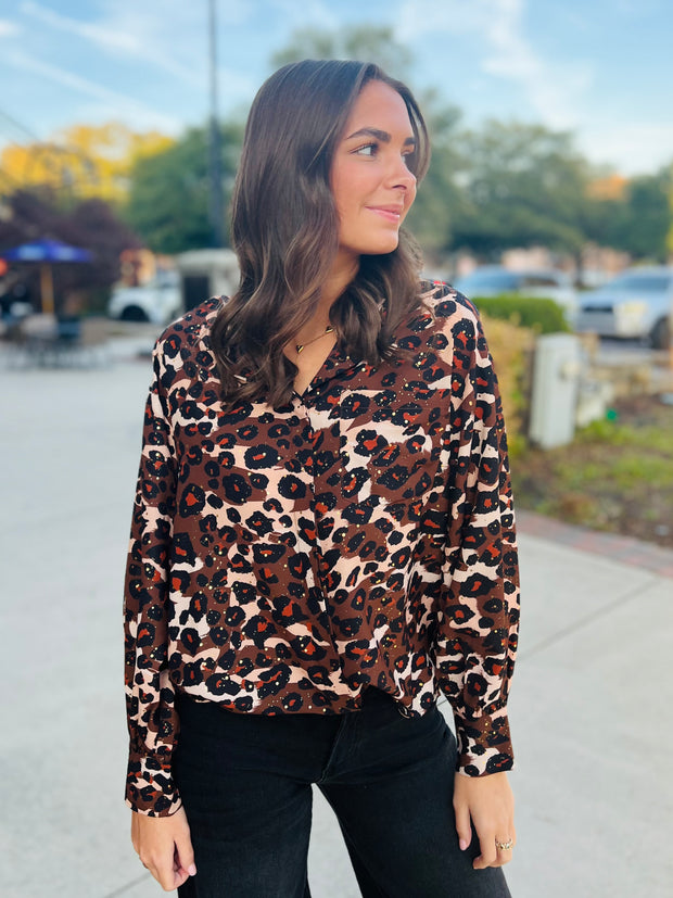 Spiced Leopard Top