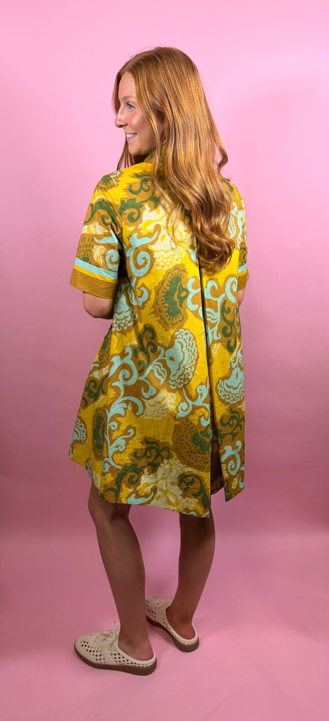 Saffron Scroll Dress
