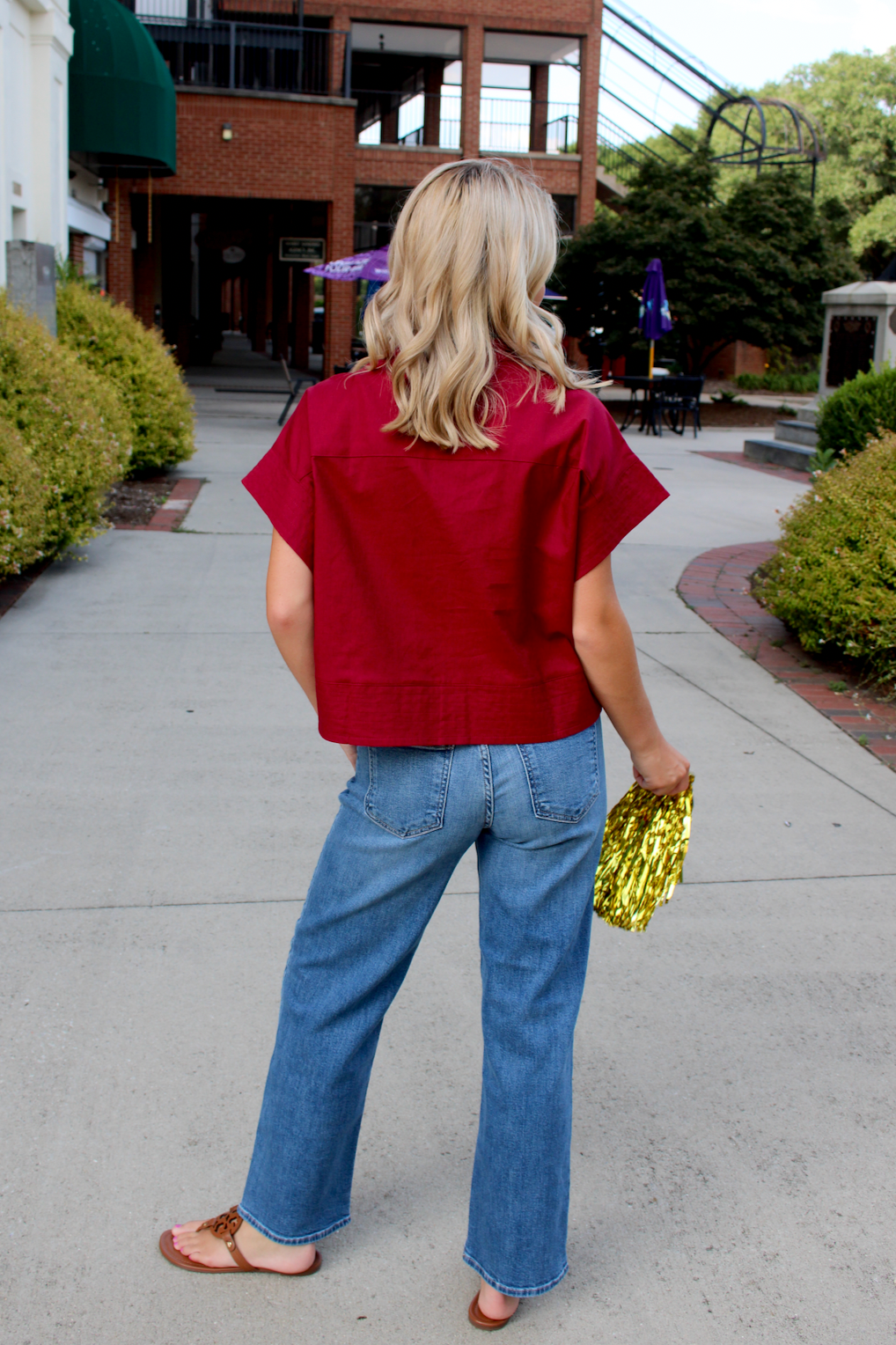 Blakely Button Up Blouse | Merlot