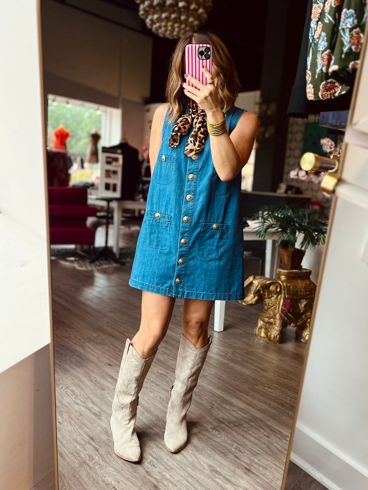Tres Chic Denim Dress
