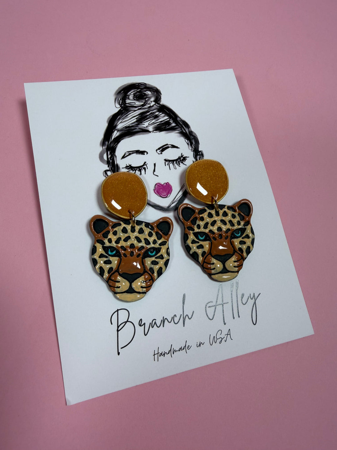 Lola the Leopard Earrings