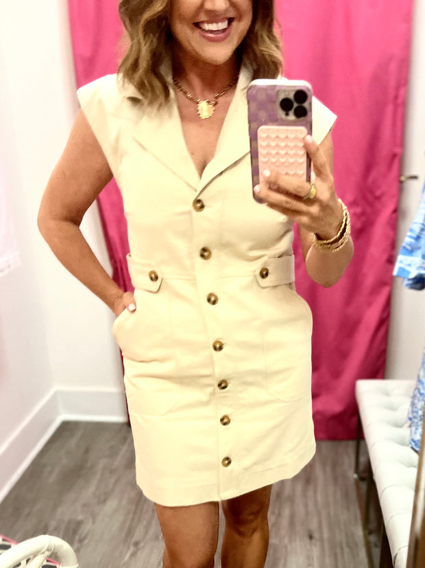 Tate Denim Pocket Utility Dress