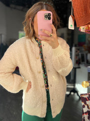 Golden Springs Boucle Sweater Button Up Jacket