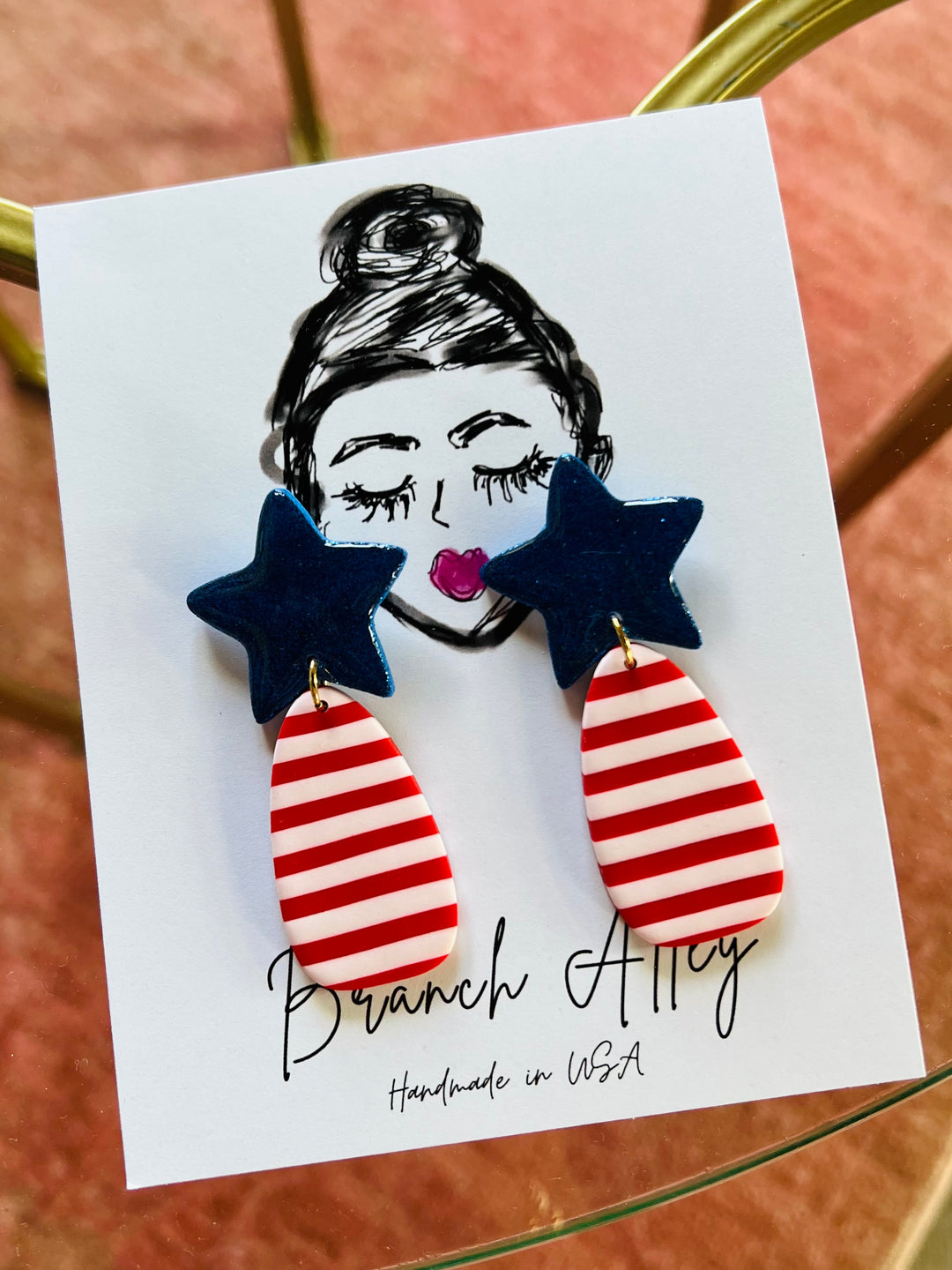 Patriotic Pattie Earring