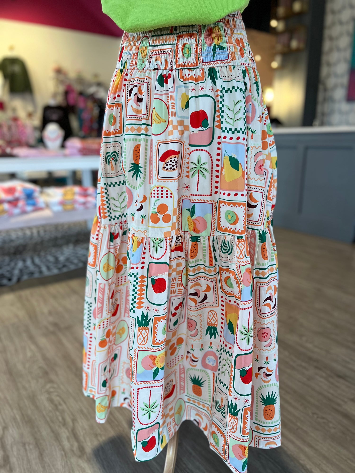 Harbour Island Smocked Maxi Skirt