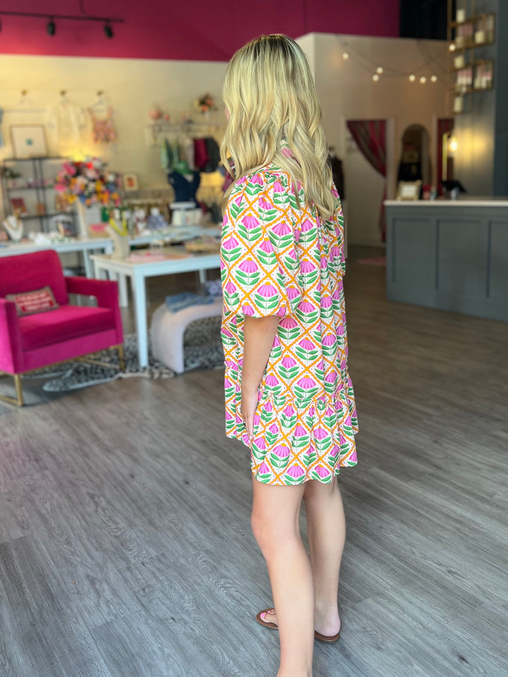 Beaufort Block Print Dress