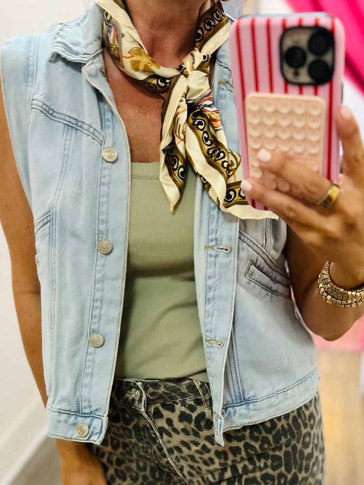 Round Here Scarf | Peacock Paisley