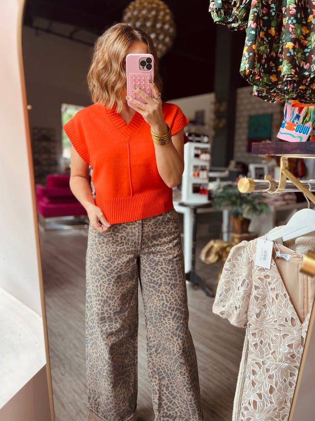 Gwyneth Vest | Orange Flame