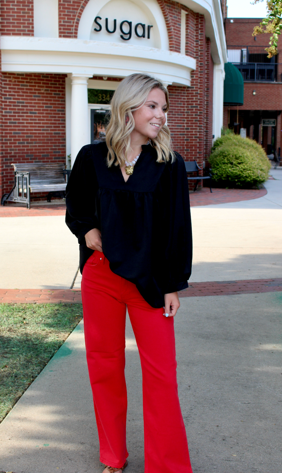 Devon Balloon Sleeve Blouse