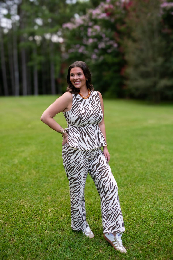 Savannah Stripe Denim Pants