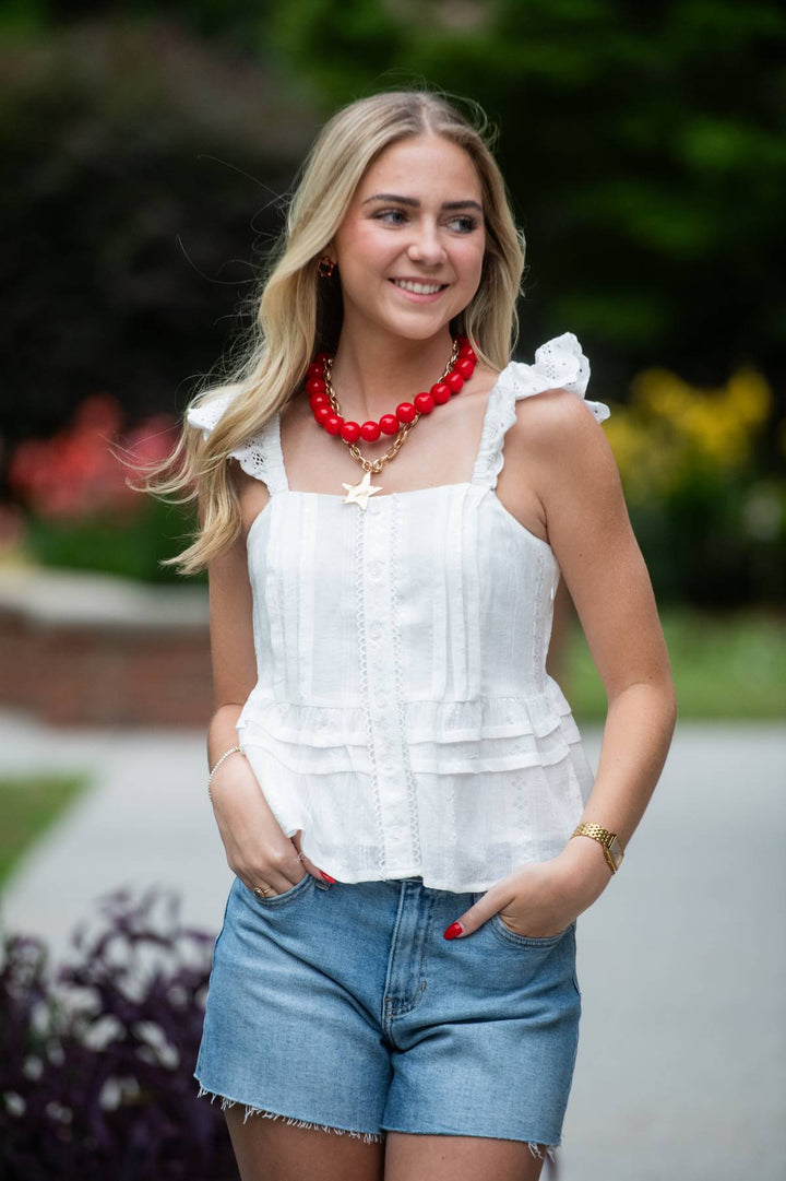 Ella Eyelet Tank