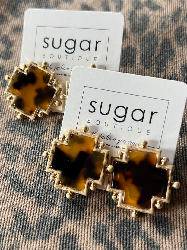 Abstract Tortoise Stud