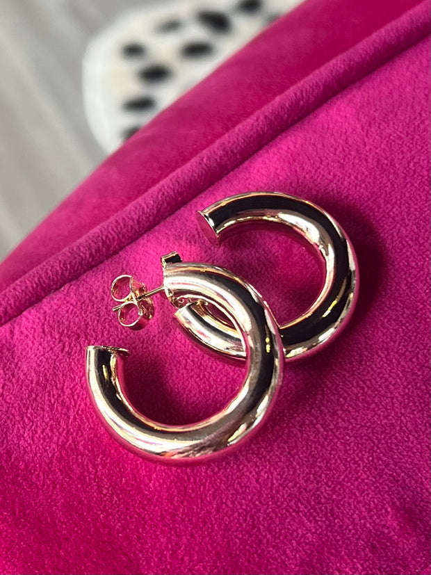 Sheila Fajl Small Chantal Hoop - SHINY 18K Gold