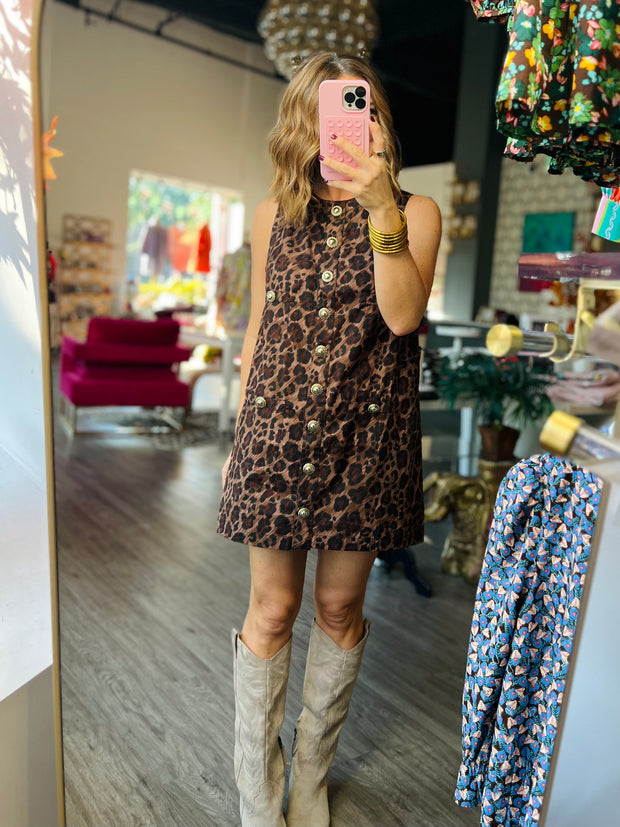 Tres Chic Leopard Dress
