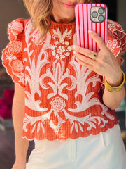 Austin Embroidered Top