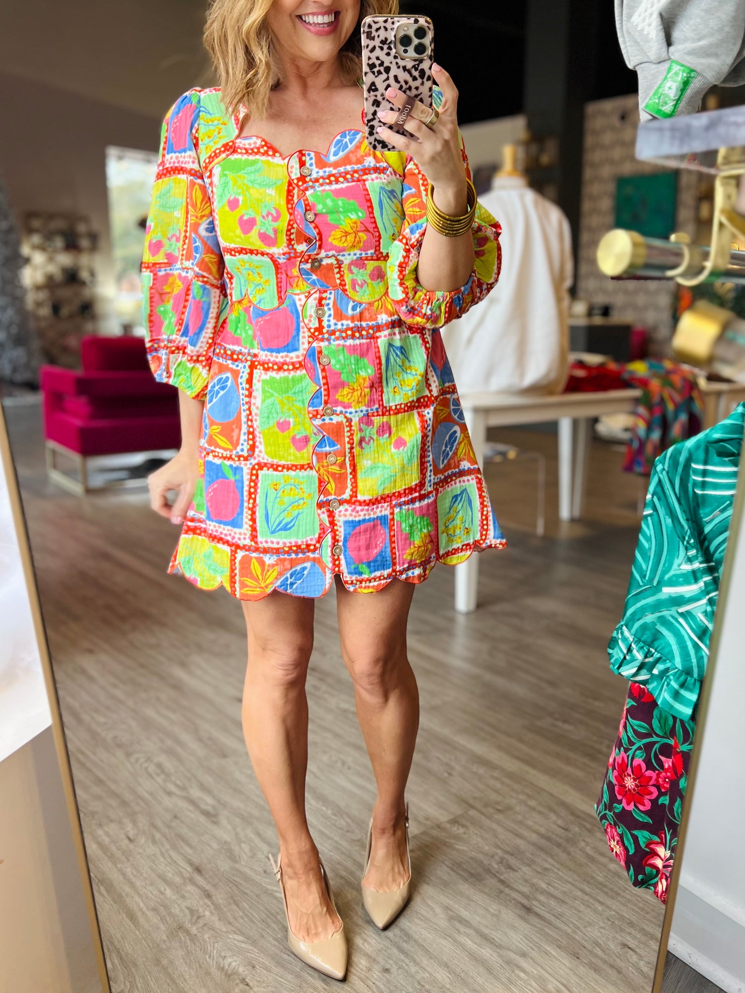 Tutti Fruitti Scallop Dress