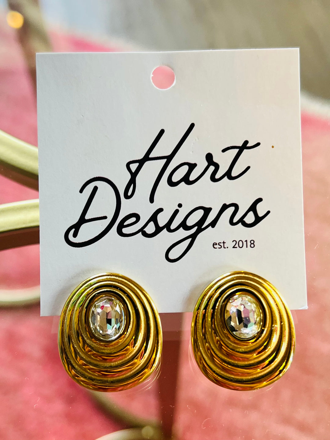 Teardrop Stud Earrings