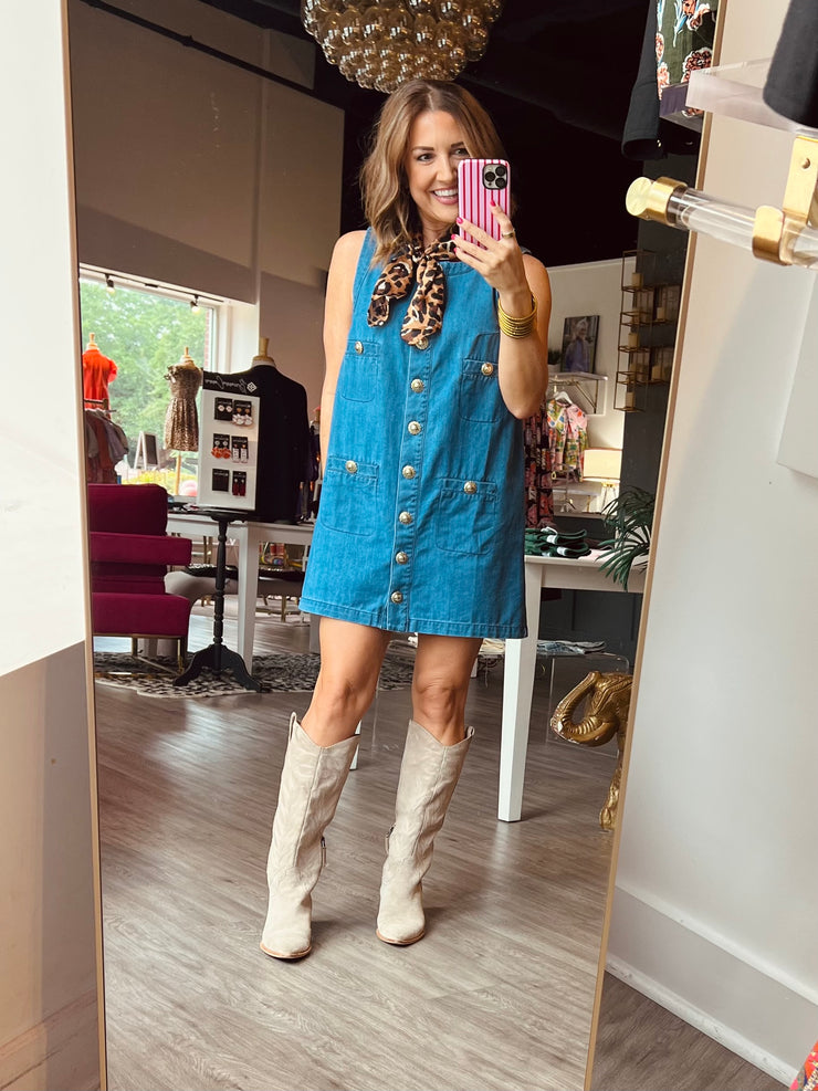 Tres Chic Denim Dress
