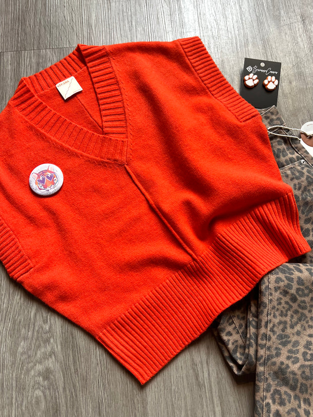 Gwyneth Vest | Orange Flame
