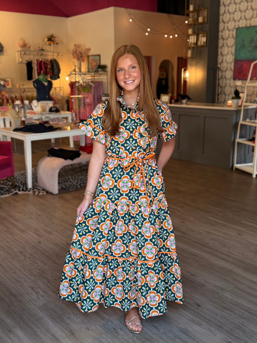Elliot Belted Maxi Dress
