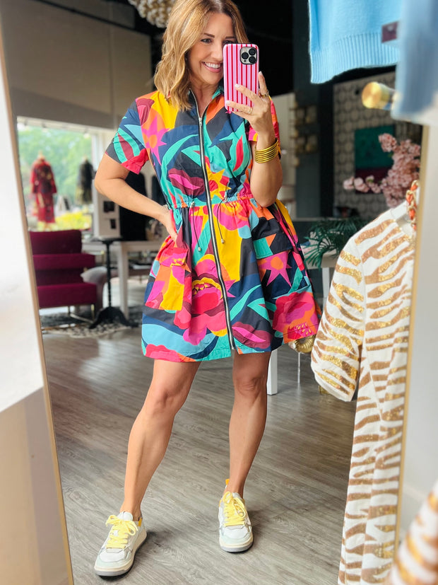 Punchy Floral Weekend Dress