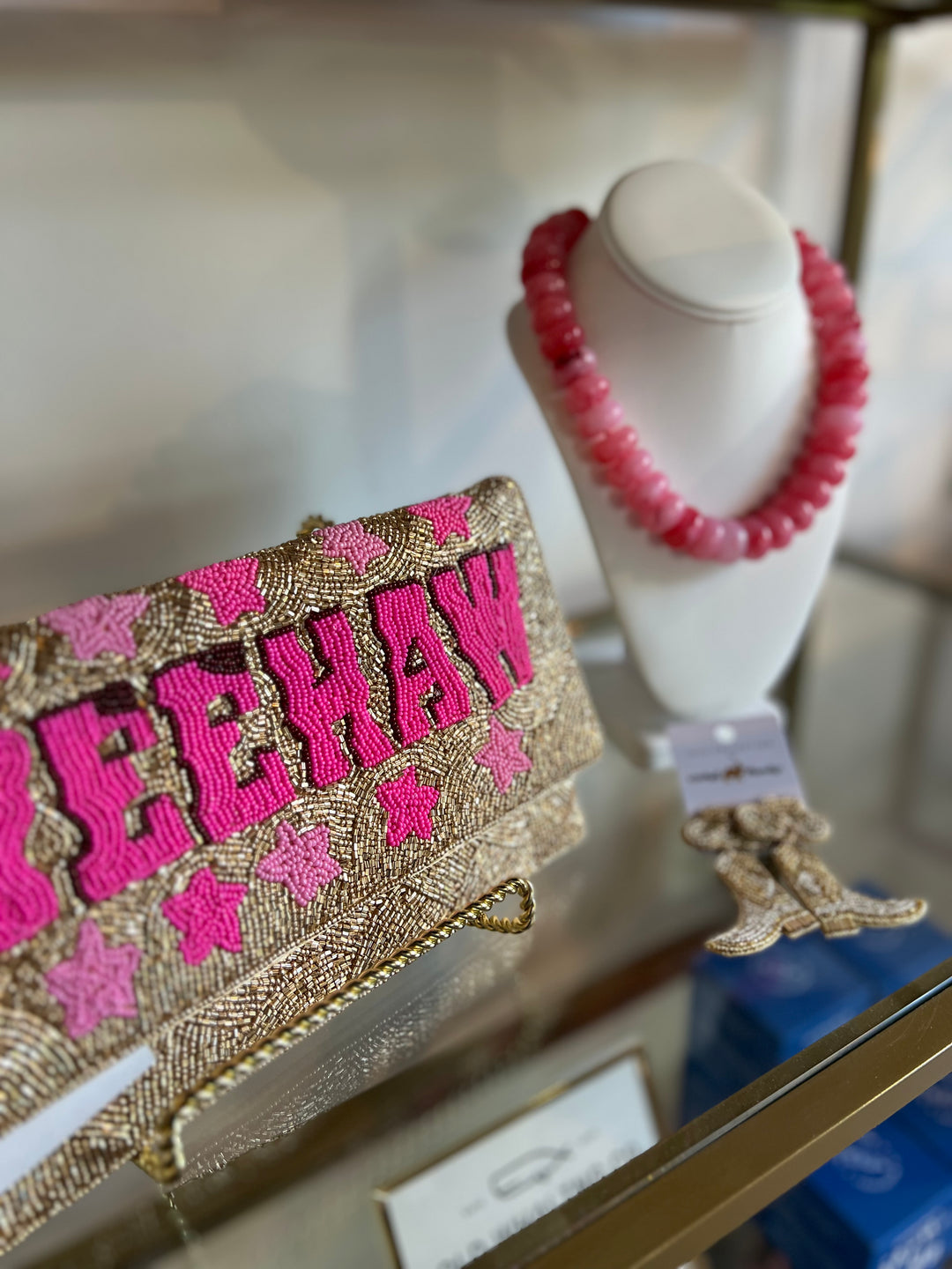 YEEHAW Beaded Clutch