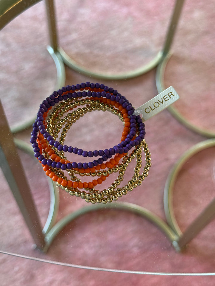 Saturday Staple Bracelet Set | Clemson