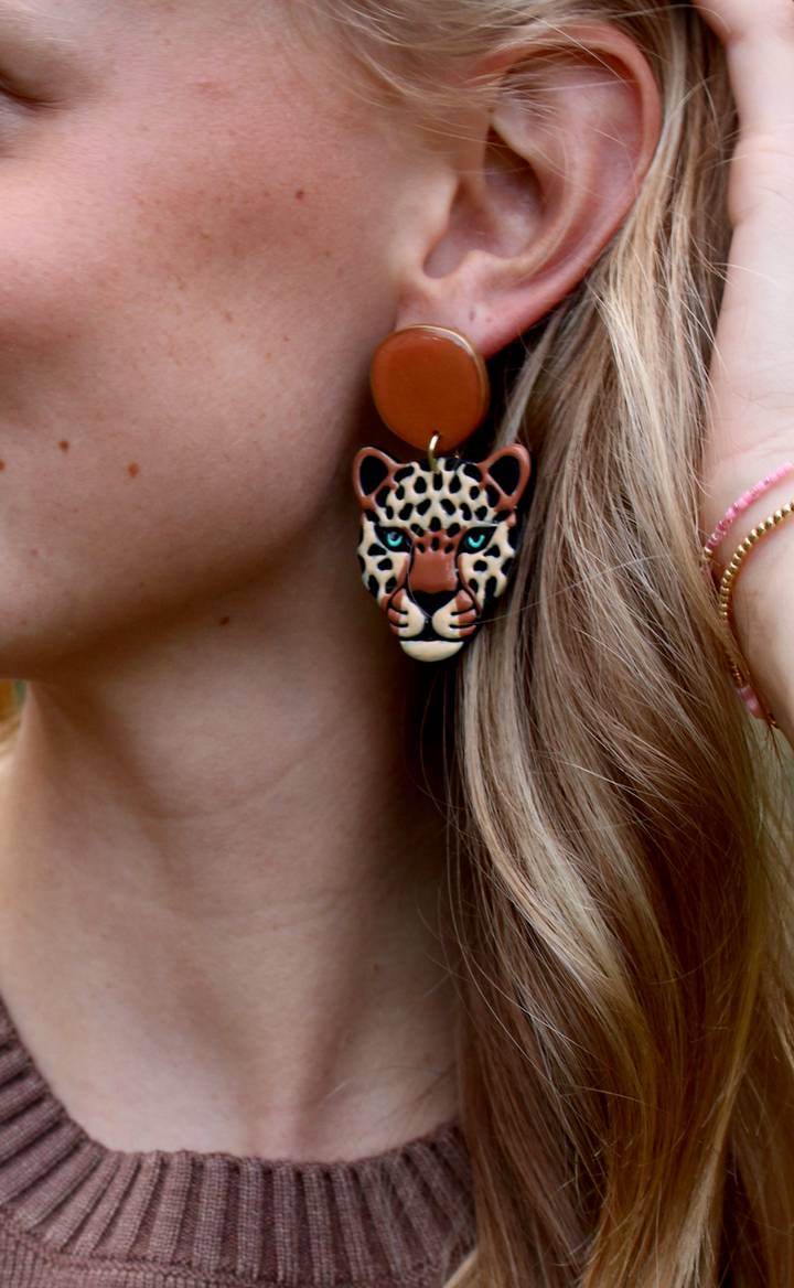 Lola the Leopard Earrings