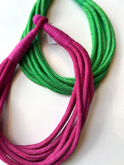 8 Strand Necklace | Magenta