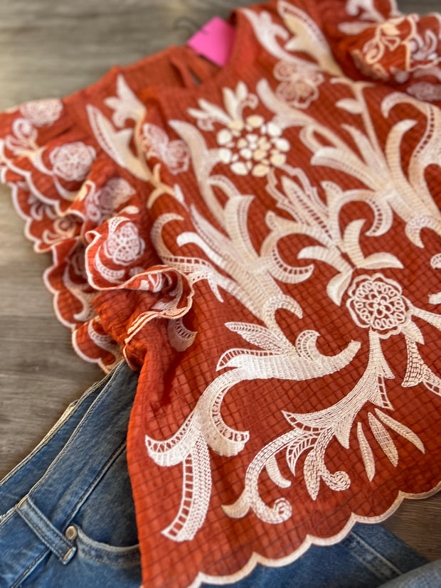 Austin Embroidered Top