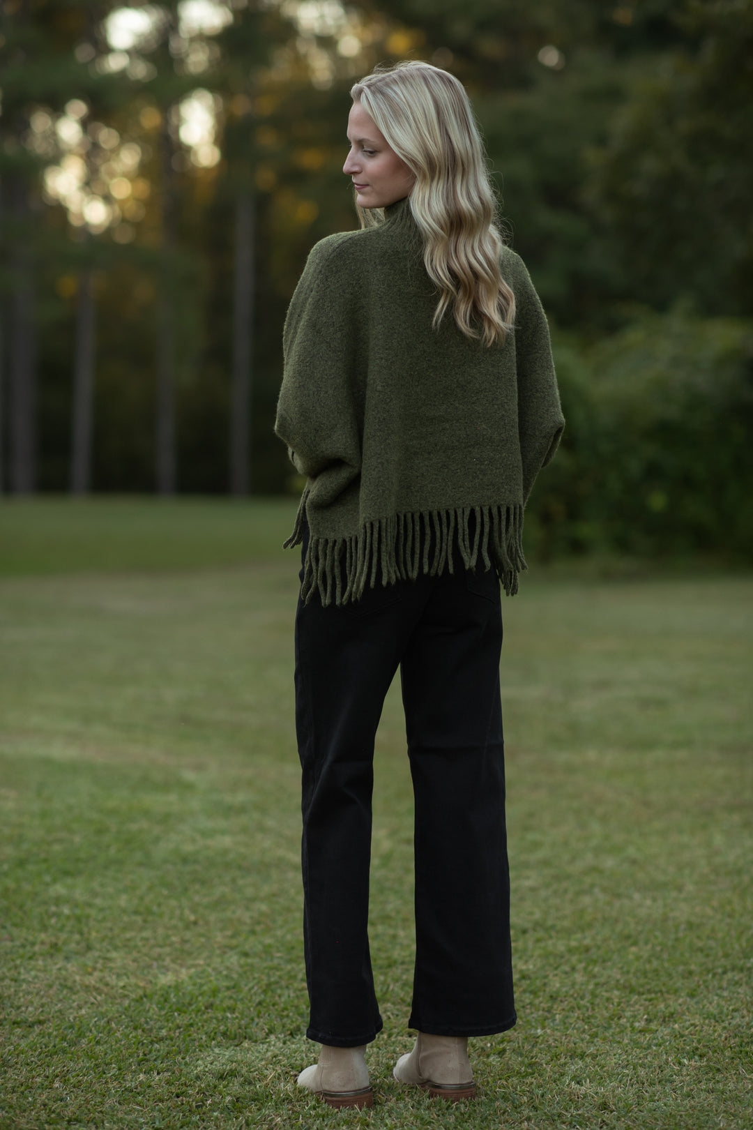 Sachi Aja Sweater | Olive Jade