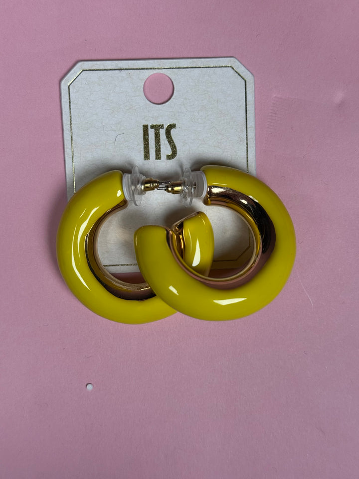 Gameday Glam Hoops | Yellow