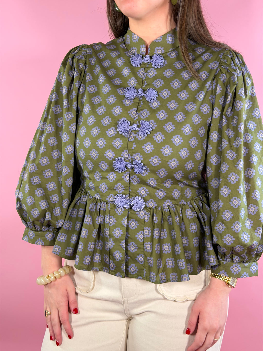 Lila Floral Top