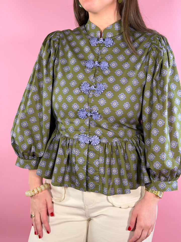 Lila Floral Top