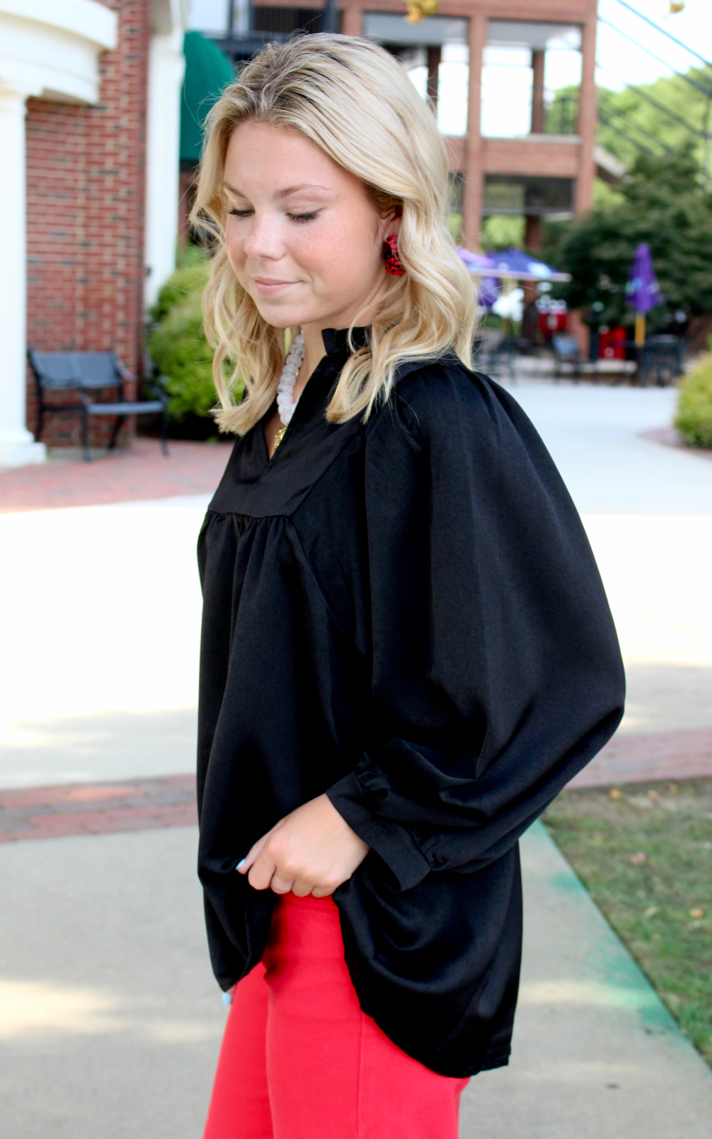 Devon Balloon Sleeve Blouse