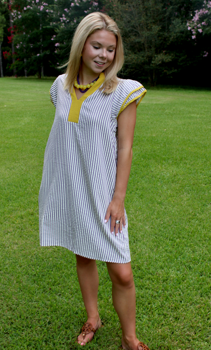 Under the Lights Dress | Purple &amp; Gold