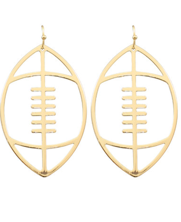 Football Open Dangle Earrings