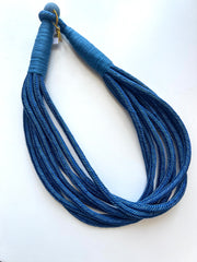 8 Strand Necklace | Cobalt