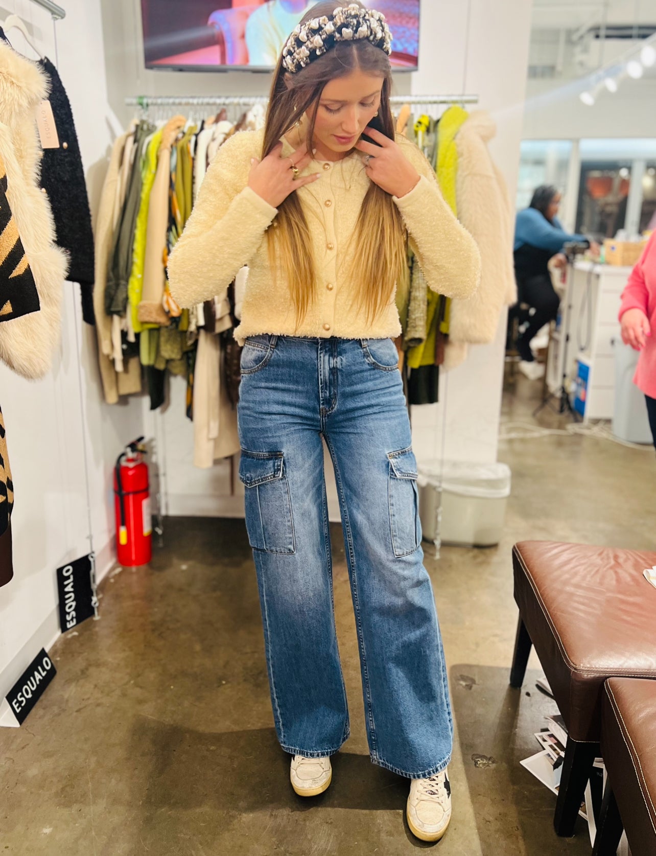 Cargo Wide Leg Jean - 12