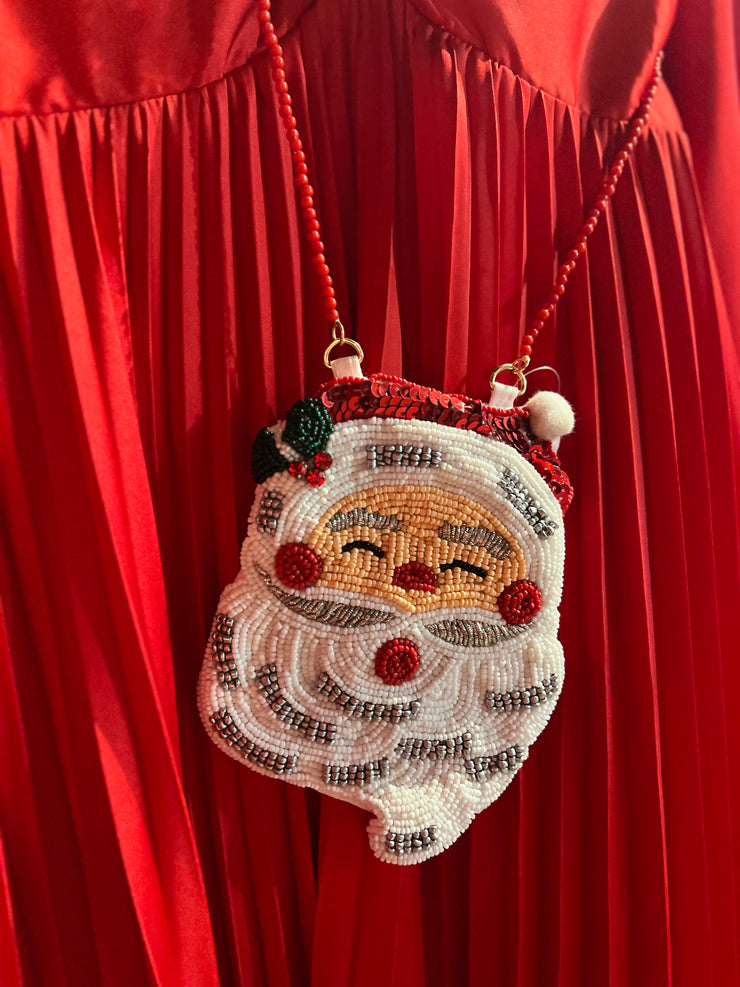 Santa Beaded Bag