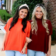 Caroline Top | Ruby Red