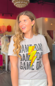 Softball Bolt Gameday Tee