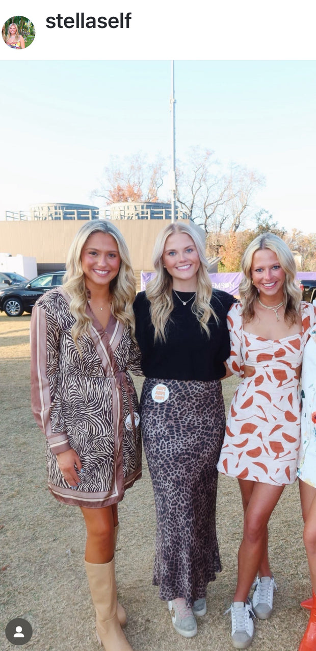 Izabel Leopard Skirt