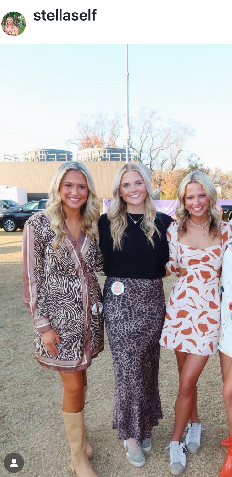 Izabel Leopard Skirt