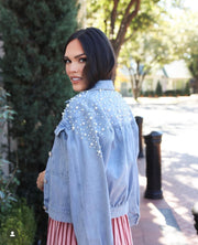 Denim and Pearls Jacket