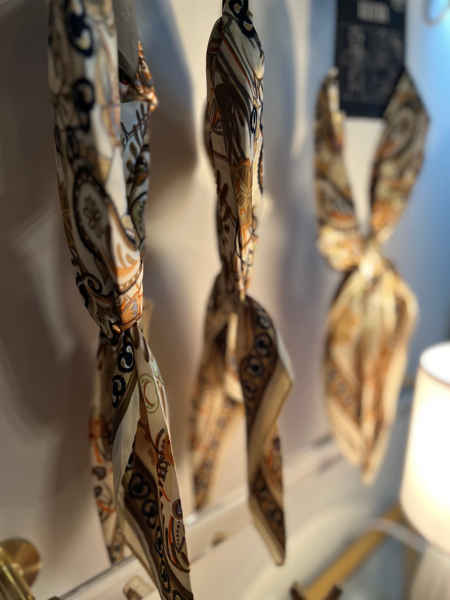 Round Here Scarf | Ivory Paisley