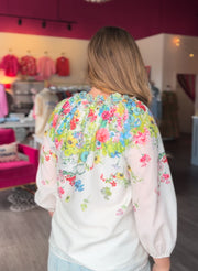 Butterfly Garden Ruffle Tunic