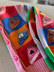 Colorblock Piece of Pie Cardigan