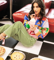 ::10/15 PREORDER:: Colorblock Piece of Pie Cardigan